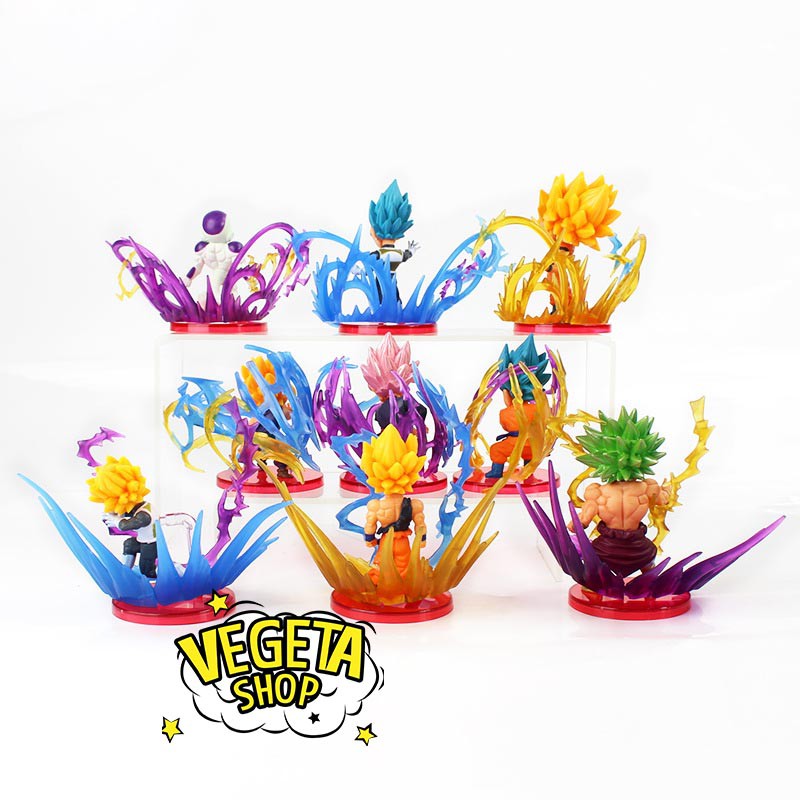 Mô hình Dragon Ball - Super WCF Burst - Goku Gohan Vegeta Frieza Broly Black Rose God Blue Fide SSJ SSJ3 - Cao 8,5cm