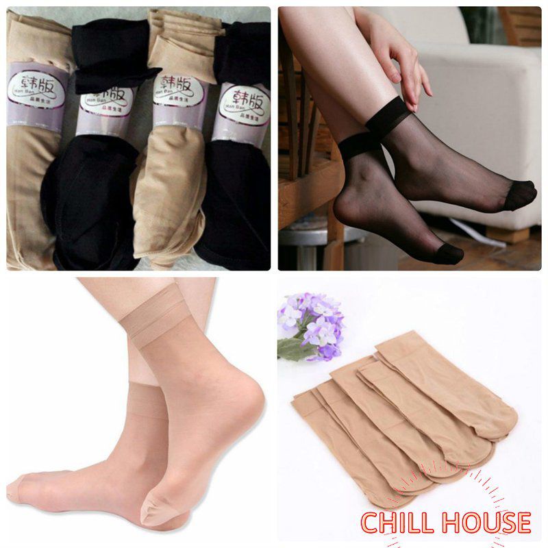 Combo 10 Đôi Tất Giấy Siêu Dai/ Cổ Ngắn T761 - CHILLHOUSE