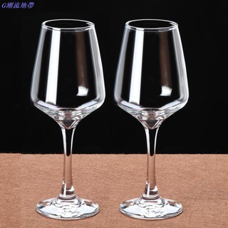 Bộ 2 Ly Thủy Tinh Uống Rượu Vang Cỡ Lớn Thiết Kế Sáng Tạo