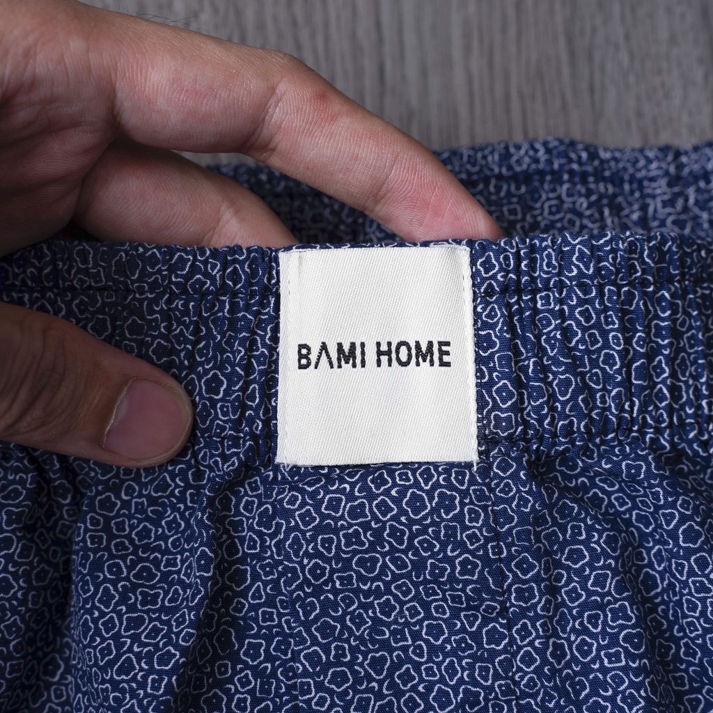 Quần short đùi mặc ngủ, mặc nhà BAMI HOME có túi tiện lợi đa dạng họa tiết QNCT1- 56