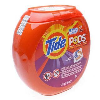 Viên giặt Tide Mỹ (1 hộp 72 viên)