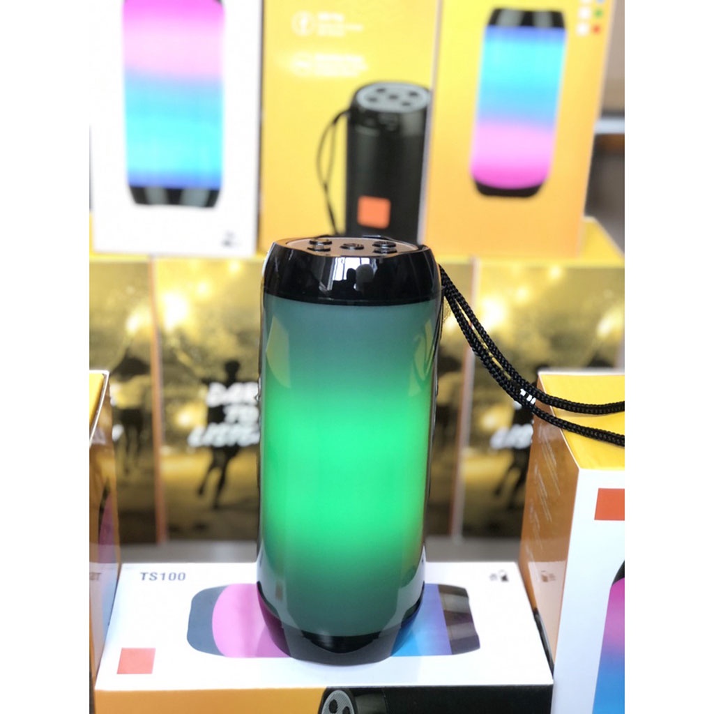 Loa bluetooth TS100 có đèn led theo nhạc, bass mạnh, âm thanh sống động, pin 5h - Chính hãng Haylou
