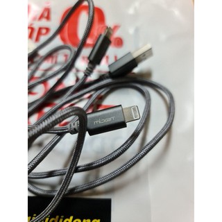 Cáp lightning mfi 1m mbest ds949-wb xám dành cho iphone