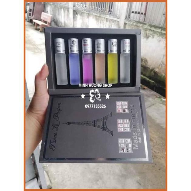 Set 6 chai nước hoa chiết Pháp 🌸BAO THƠM🌹 chai tiện dụng nhỏ xinh , thay đổi mùi hương linh hoạt | BigBuy360 - bigbuy360.vn