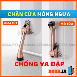Chặn cửa móng ngựa bằng inox cao cấp chống trộm an toàn doorja