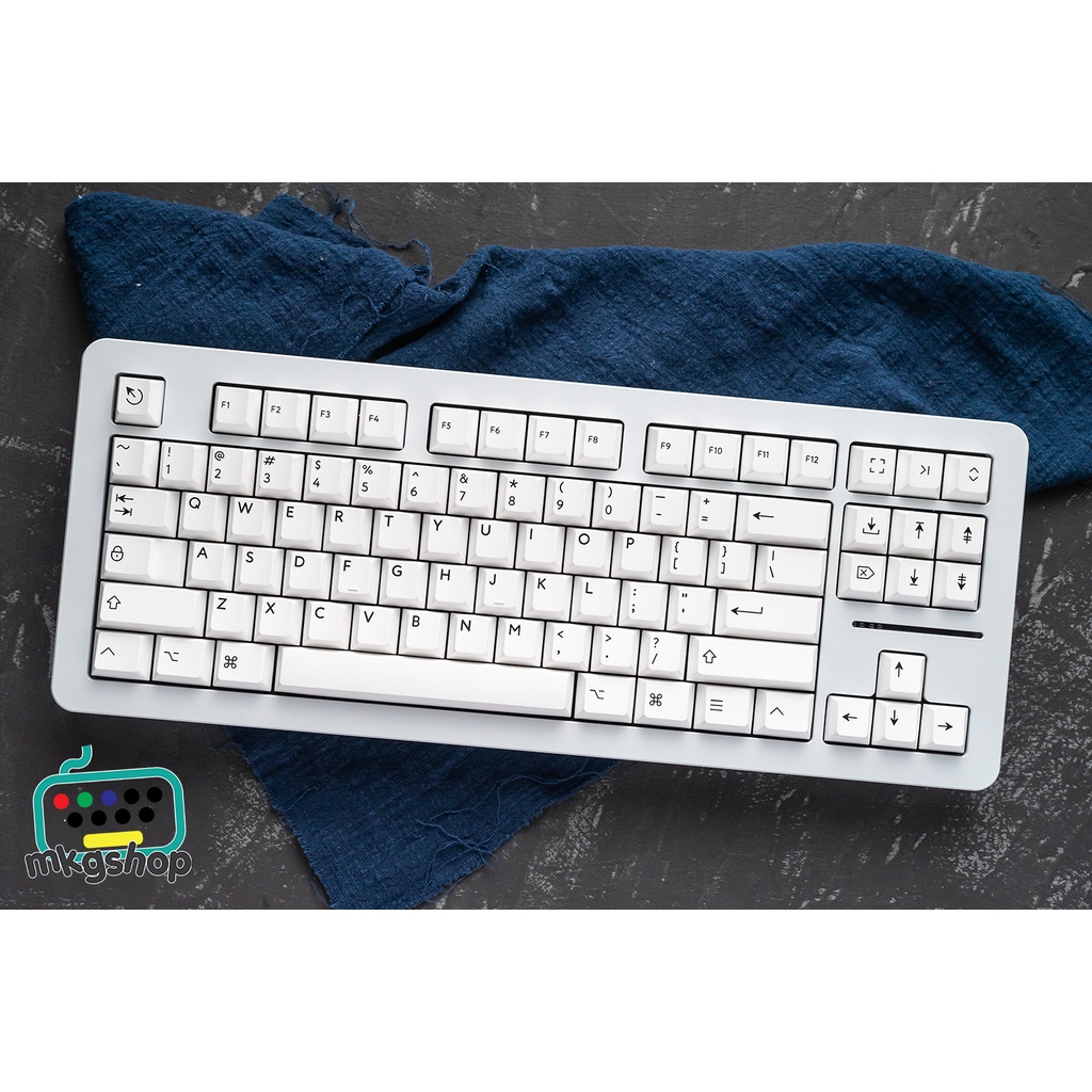Keycap KBDfans BOW MacOS nhựa PBT in doubleshot, 163 nút bàn phím cơ, cherry profile
