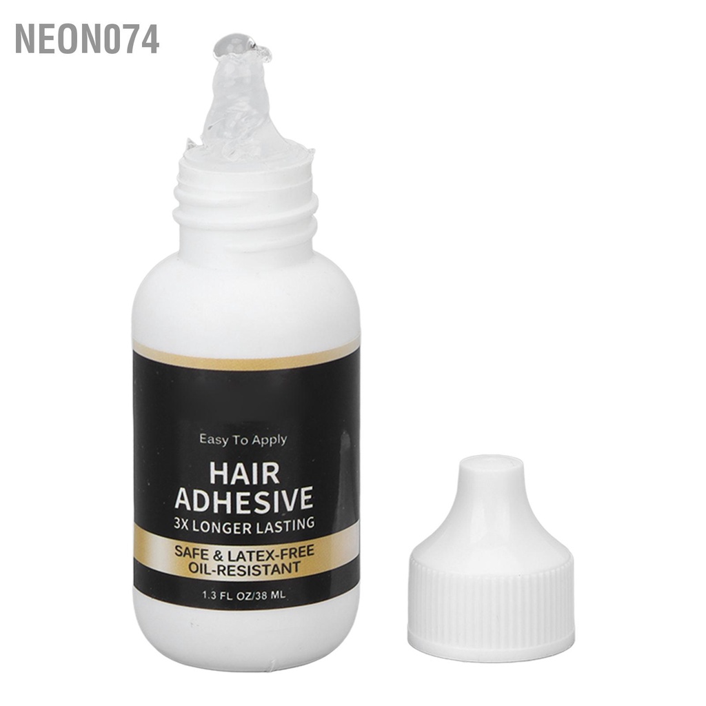 Neon074 2PCS Wig Glue Intangible Recipe 38ml Natural Fit Hair Bonding Lace Hairpiece Replacement keo dán tóc giả