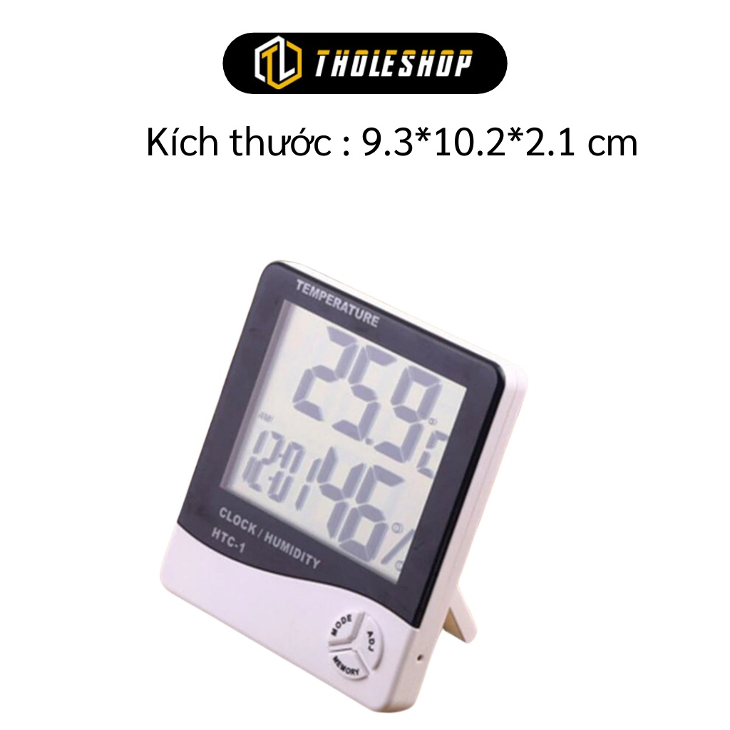 Nhiệt Kế - Máy Đo Nhiệt Độ Độ Ẩm Không Khí Trong Phòng Tích Hợp Đồng Hồ Điện Tử 3361