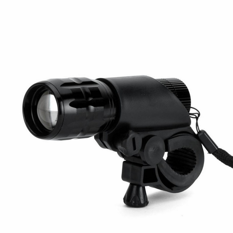 Đèn pin LED gắn phía trước giá đỡ xe đạp để đi xe đạp/ cắm trại ngoài trời