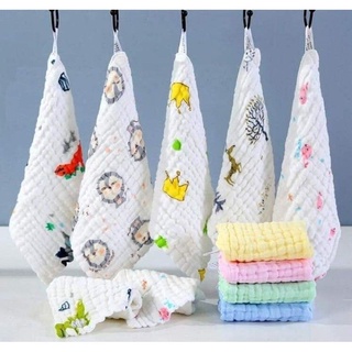 Set 5 khăn mặt xô 6 lớp cực mềm cho bé