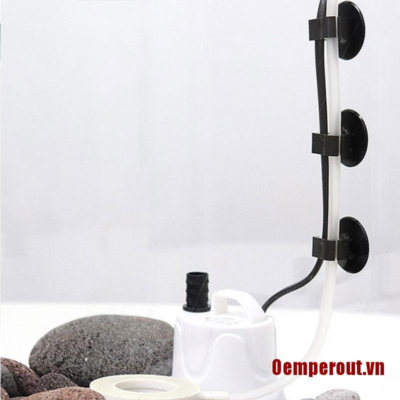 Oemperout❤5pc Black Aquarium Suction Cup Clip Oxygen Tube Power Cord Buckle Fish Tank Wire