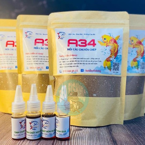 Mồi câu A34+ ngũ cốc siêu chép