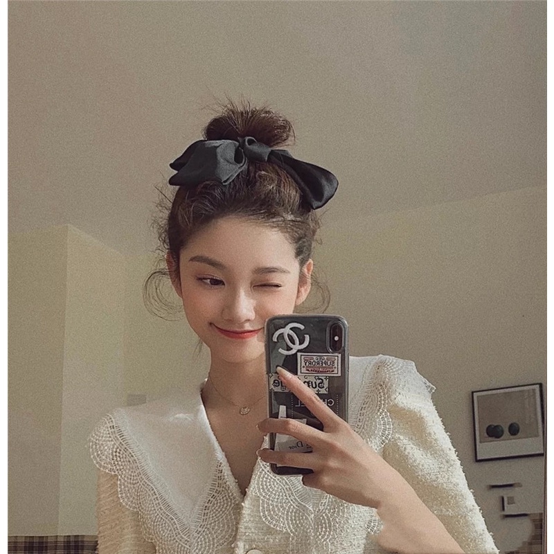 Kẹp Tóc Nơ Lớn Thời Trang Nhật Bản Ngọt Ngào