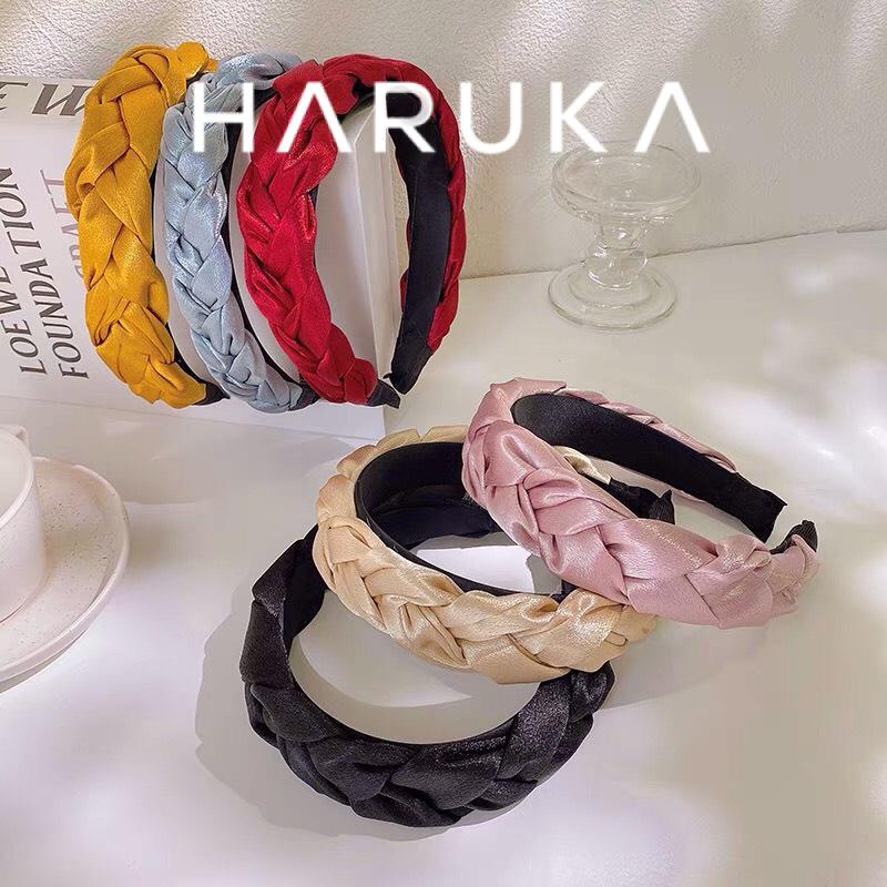 Bờm tết bím lụa thanh lịch phong cách retro cổ điển Haruka Accessories