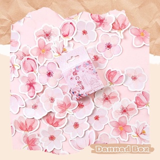 Hộp 45 Sticker Miếng Dán Hoa Anh Đào Trang Trí Sổ