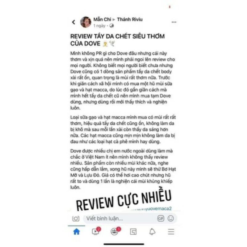 Tẩy Da Chết Toàn Thân DOVE Exfoliating Body Polish