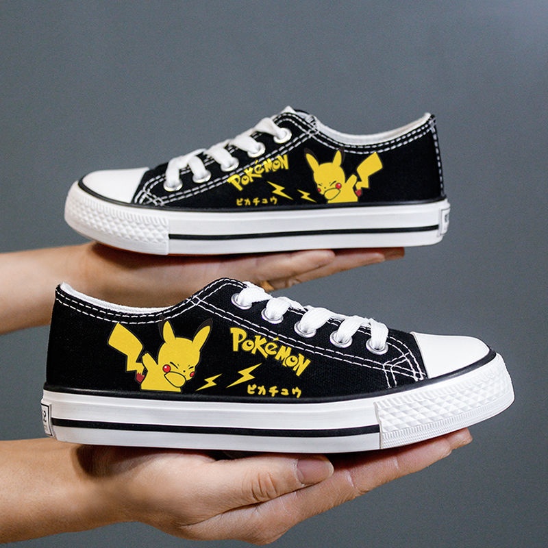 Giày Thể Thao Canvas Trắng Cổ Thấp In Hình Anime Phong Cách Hàn Quốc Thời Trang Mùa Hè Mới Cho Học Sinh Nam Tiểu Học