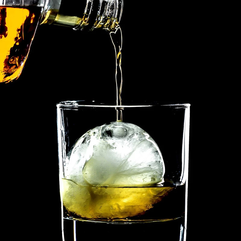 Khuôn Làm Đá Uống Rượu Whiskey / Cocktail Hình Cầu Đa Năng Tiện Dụng Cho Nhà Bếp