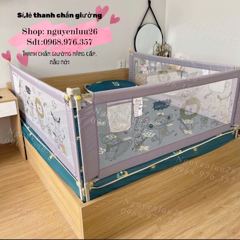 Thanh Chắn Giường cho bé mẫu nâng cấp thanh chặn giường sale giá xưởng SILK BABY