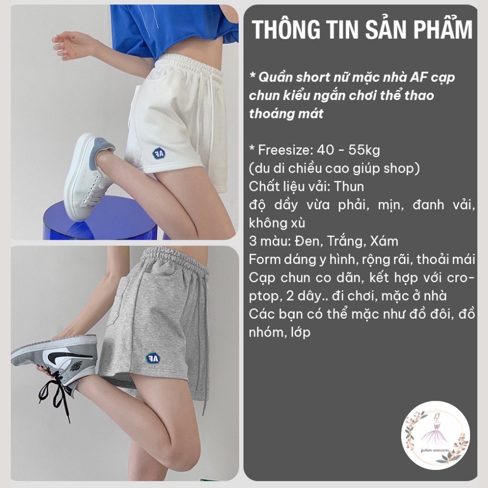 [CAM KẾT HÀNG CHẤT LƯỢNG TỐT NHẤT THỊ TRƯỜNG] Quần SHORT ĐÙI  AF, KA DÁNG UNISEX NAM NỮ MẶC HÌNH THÊU ,DÀY ĐẸP | BigBuy360 - bigbuy360.vn