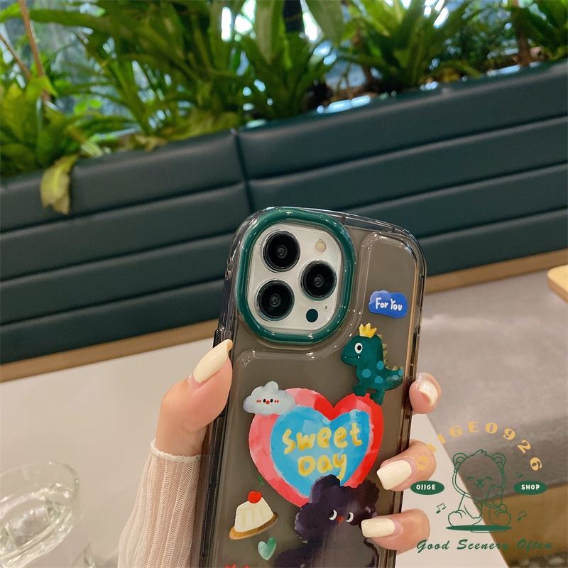 Ốp Điện Thoại TPU Hình Gấu Màu Nước Cho Iphone 13 12 / 11 Pro Max / Mini Xs Max Xr
