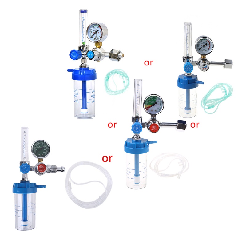Đồng Hồ Đo Áp Suất Oxy 0-10l / Min G5 / 8 Cho Người Lớn Tuổi