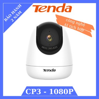 Camera wifi trong nhà Tenda CP3 1080P đàm thoại 2 chiều, quay quét 360, lịch tuần tra báo động và âm thanh báo động