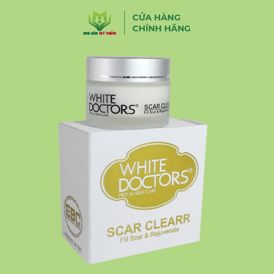 Kem hỗ trợ sẹo rỗ White Doctors Scar Clearr tái tạo tế bào da 40g - Mỹ Phẩm Mai Hân