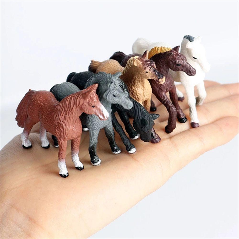 Set 6 Mô Hình Đồ Chơi Ngựa Hoang Dã Giáo Dục Sớm Cho Bé