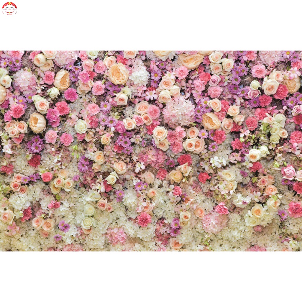 Phông nền chụp ảnh in hình hoa 3D bằng vải vinyl 120x80cm nhiều mẫu tùy chọn