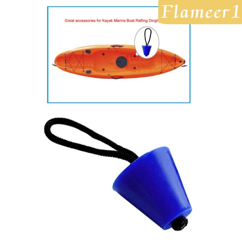 [Flameameer1] Nút Chặn Lỗ Thoát Nước Thuyền Kayak Bằng Cao Su Màu Đen