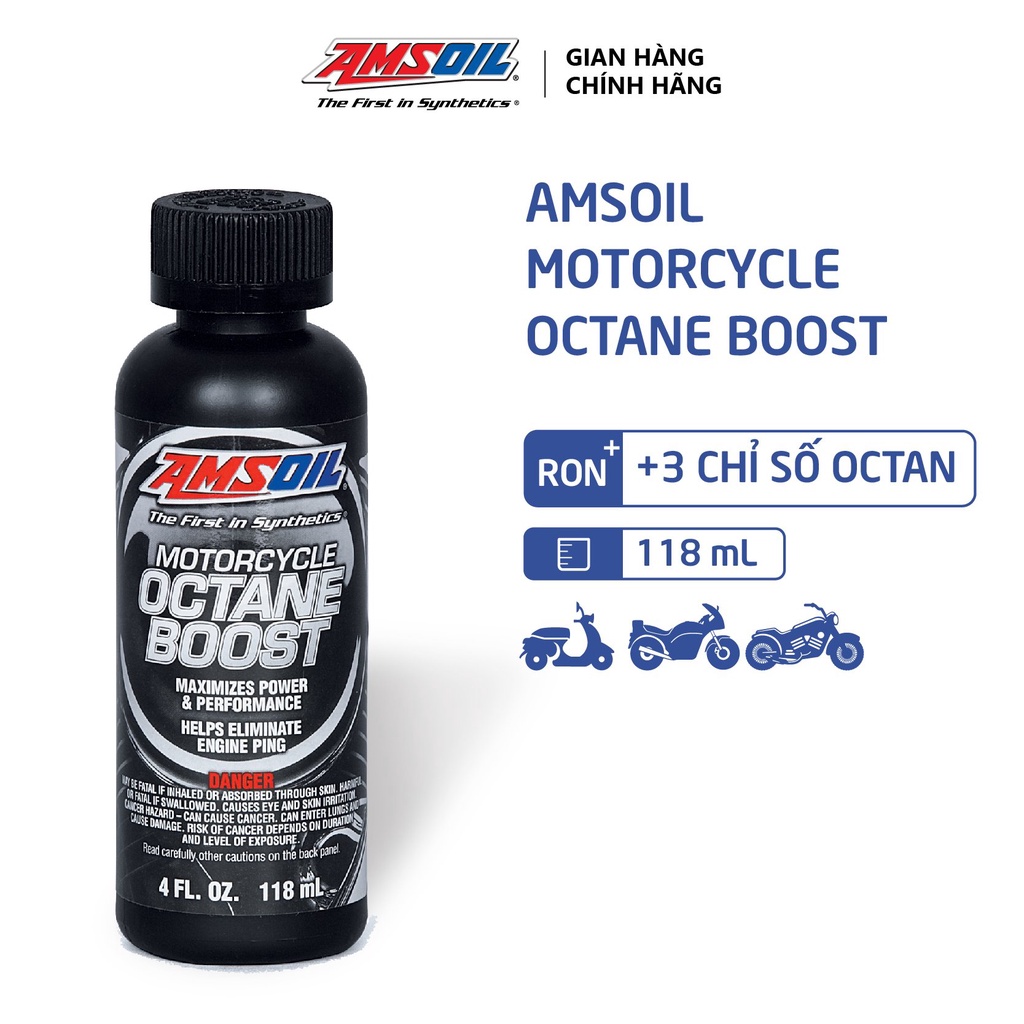 Dung Dịch Tăng Chỉ Số Octane Xe Máy Amsoil  118ml 