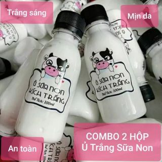 2 Hộp Ủ Sữa Non Kích Trắng Da, Mịn Da