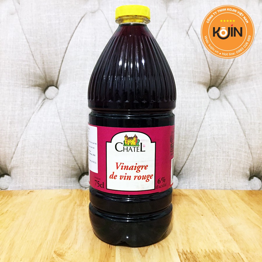 Dấm Nho Đỏ Pháp Nhãn Hiệu Chatel 750ml