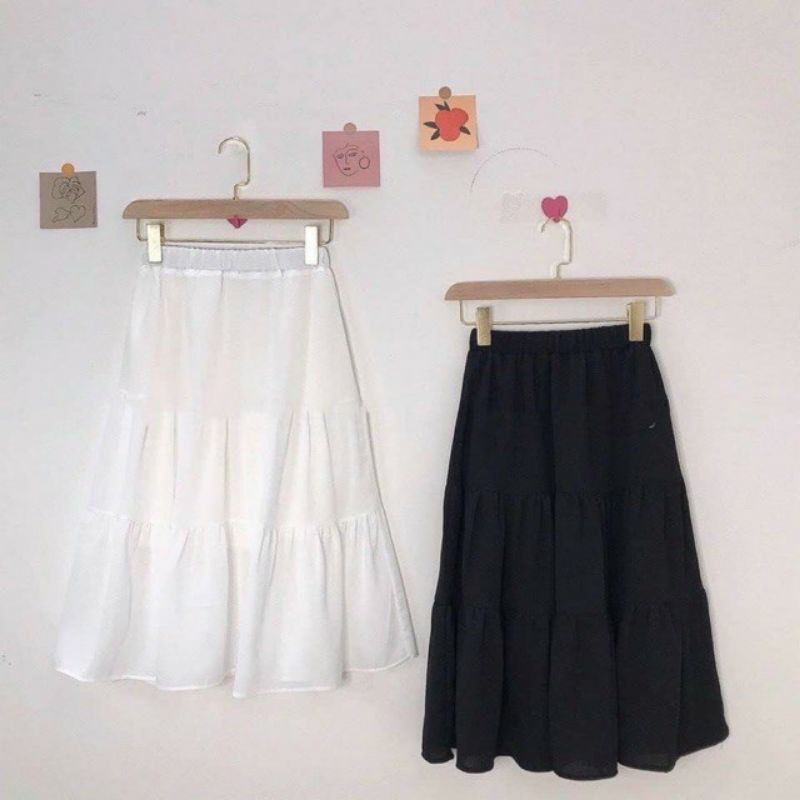 chân váy voan dài có ngấn siêu cute | BigBuy360 - bigbuy360.vn