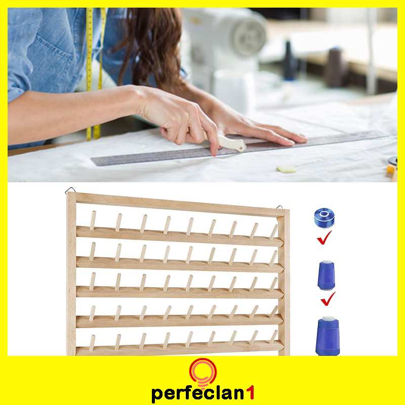 Giá Đỡ 54 Cuộn Chỉ Thêu Treo Tường Perfeclan1