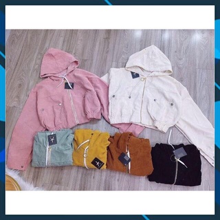 Áo khoác nữ kaki nhung 1 lớp cao cấp hàng chuẩn shop kèm ảnh thật 🎁