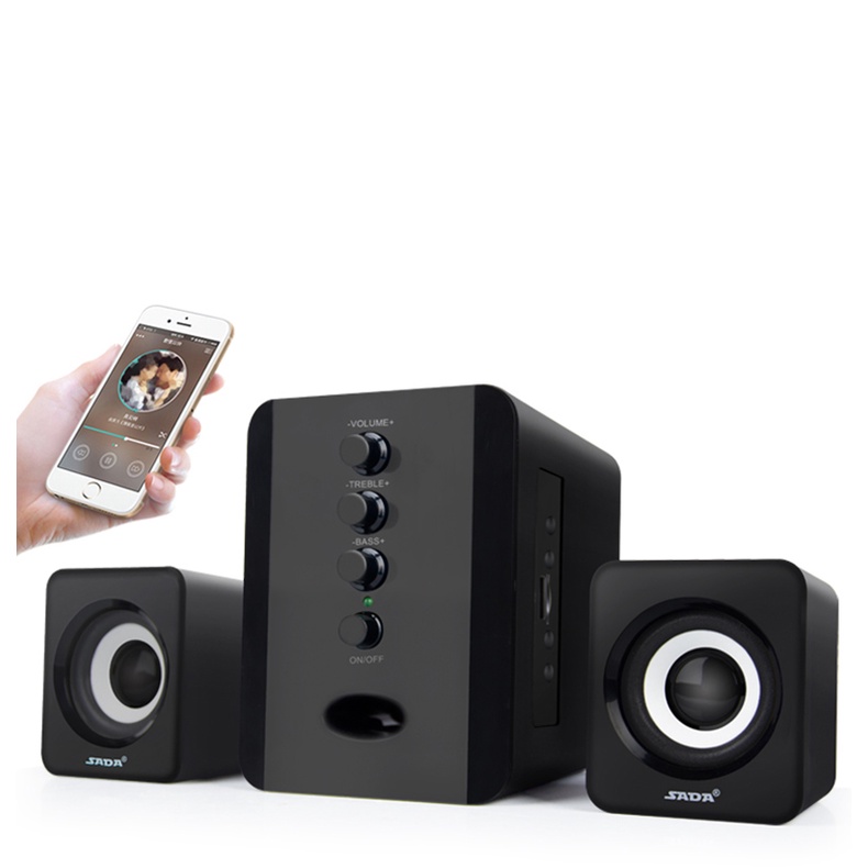 Loa Vi Tính Sada D202 Thiết Kế Nhỏ Gọn Âm Bass Trầm Ấm Bật To Không Rè, Top 10 Loa Bán Chạy