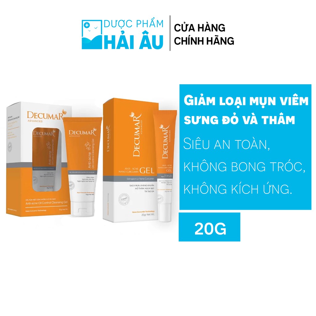 Combo KEM DECUMAR NEW 20 GRAM và SỮA RỬA MẶT DECUMAR 50 GRAM