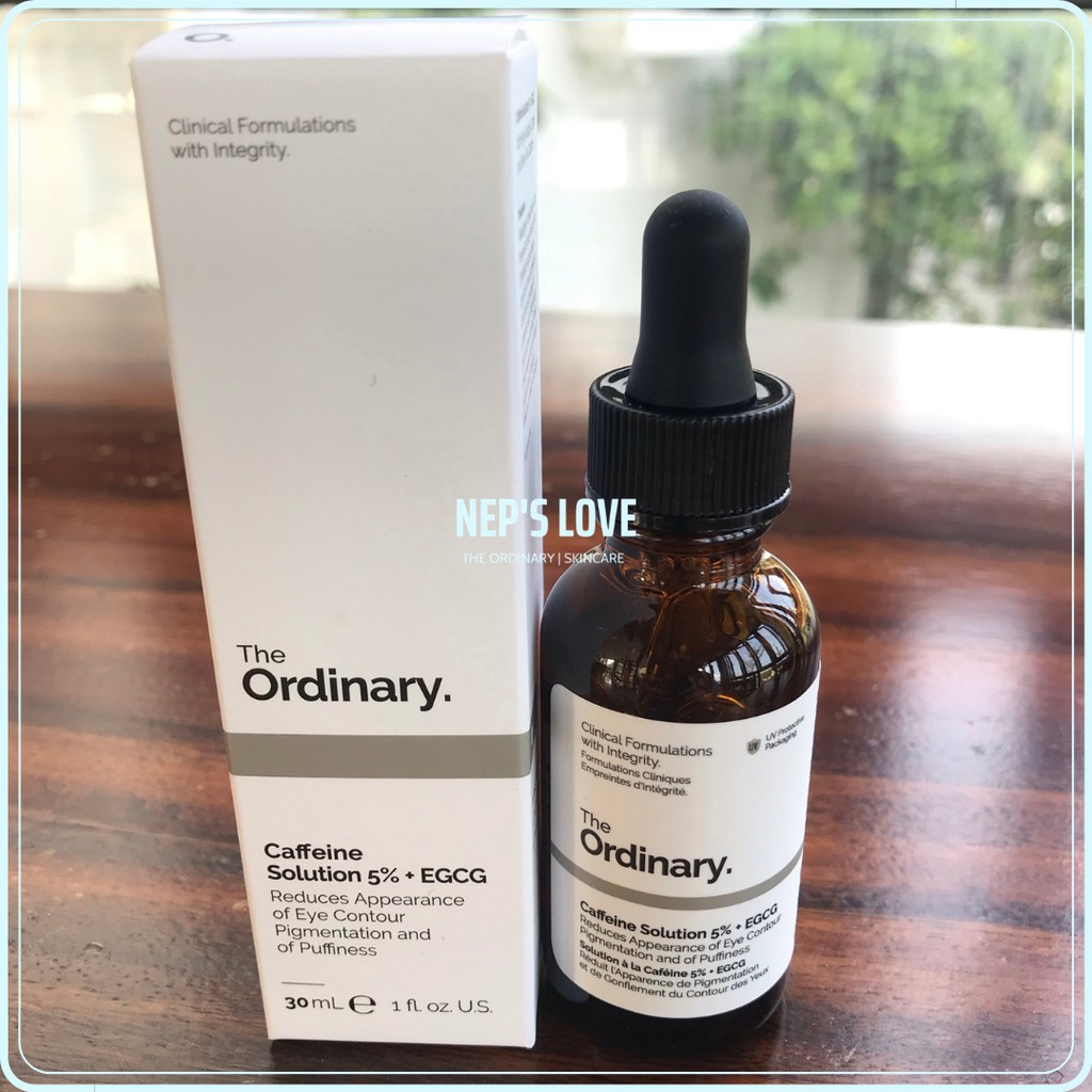 Serum dưỡng mắt, giảm quầng thâm Caffeine Solution 5% + EGCG_THE ORDINARY (BILL CANADA) 30ML | BigBuy360 - bigbuy360.vn