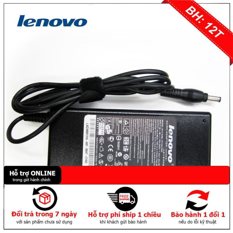 Sạc Laptop Lenovo 19V-4.74A đầu 5.5*2.5 mm ( Chân thường ) Hàng nhập khẩu tốt ZIN