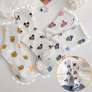 Đôi vớ cotton kiểu hoạt hình dễ thương xinh xắn cho nữ