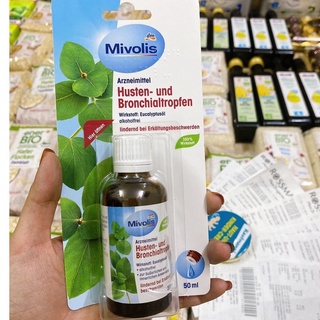 Dầu Thảo Dược Bạch Đàn Mivolis Tinh Dầu Khuynh Diệp Mivolis Husten und Bronchialtropfen Mivolis DM Đức 50Ml