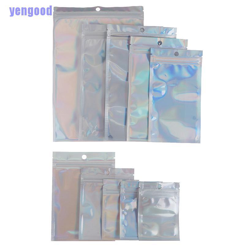 Túi Nhựa Đựng Kem Kỹ Thuật Số Màu Cầu Vồng Trang Trí