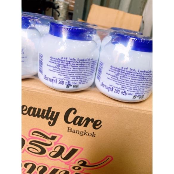 Kem dưỡng ẩm vitamin e Thái lan, kem vitamin e Thái lan nắp xanh chính hãng 200g Phụ Liệu Tóc Pinky