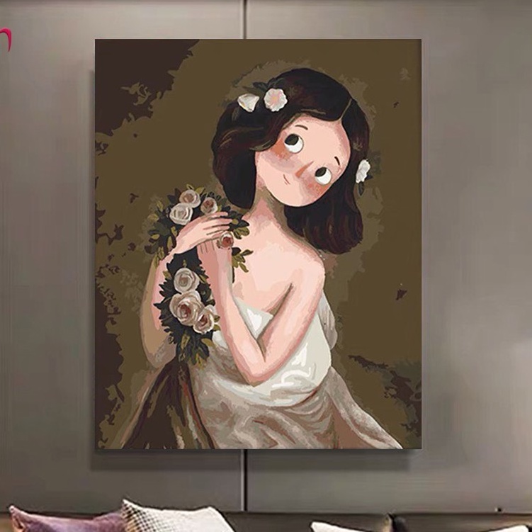 Tranh tô màu theo số Sondausohoavn công chúa CN4353