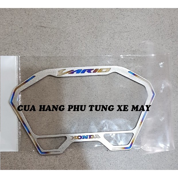Ốp viền đồng hồ gắn VARIO 2018 - 2020 titan