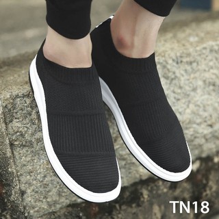 [ GÍA HỦY DIỆT ] Giày Sneaker Thể Thao Đế Êm Chất Vải Cao Cấp [Màu Đen - TN18]