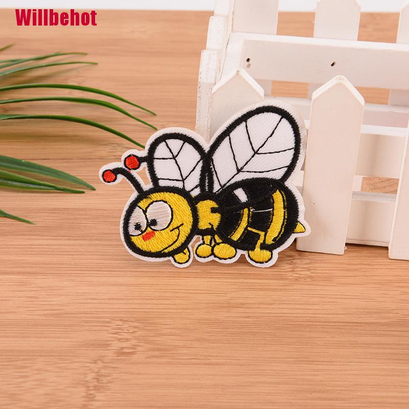 Miếng Vải Thêu Trang Trí Quần Áo Hình Con Ong Xinh Xắn