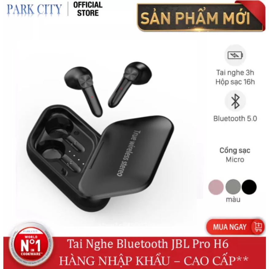 Tai Nghe Bluetooth JBL H6 Pro- Tai nghe không dây JBL - Bass Manh Chống ồn, Lọc Âm Thanh Hàng Cao Cấp BH 1 đôi 1